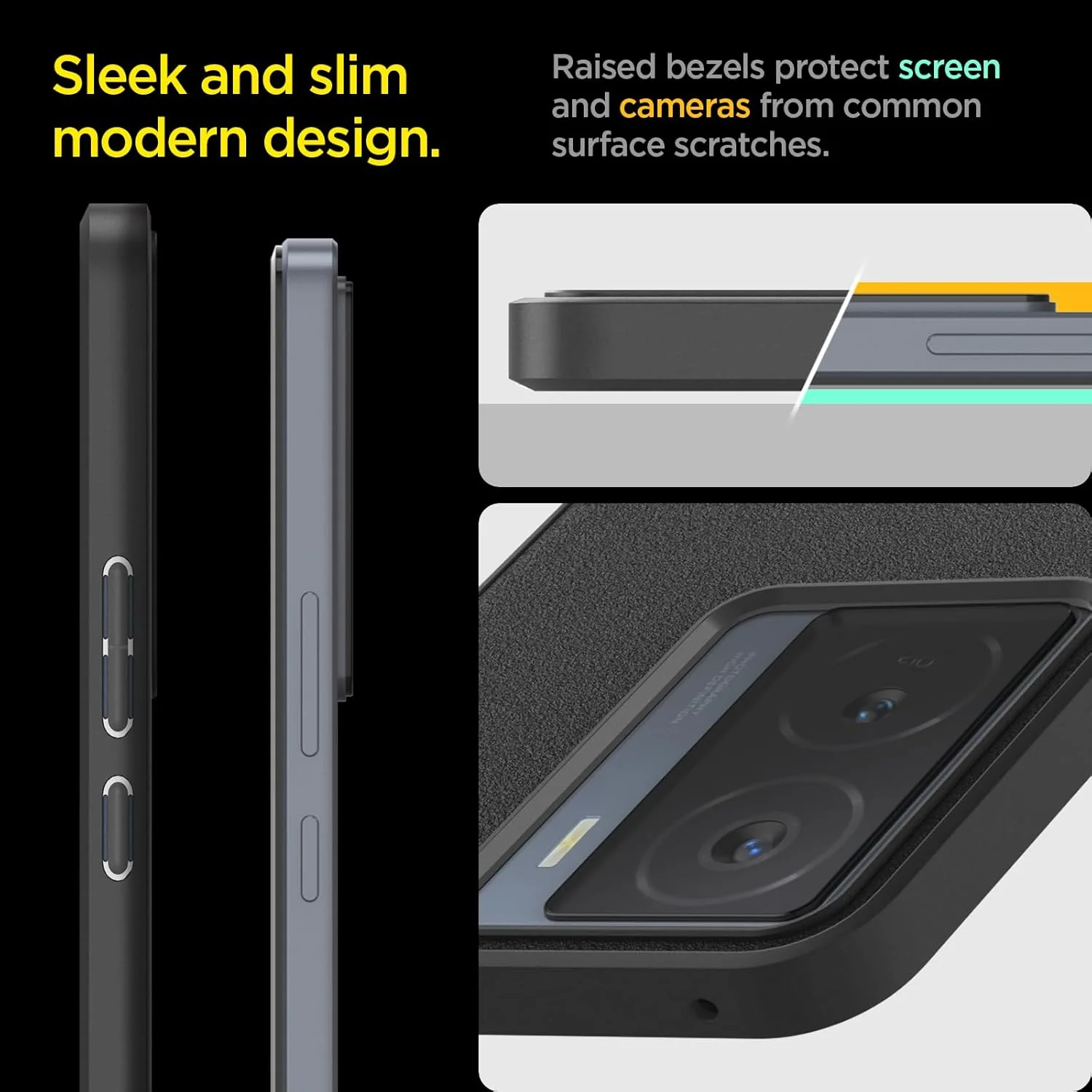 Essential® Sand Blast Back Cover Case For iQOO Z7/Z7s 5G - Image 6