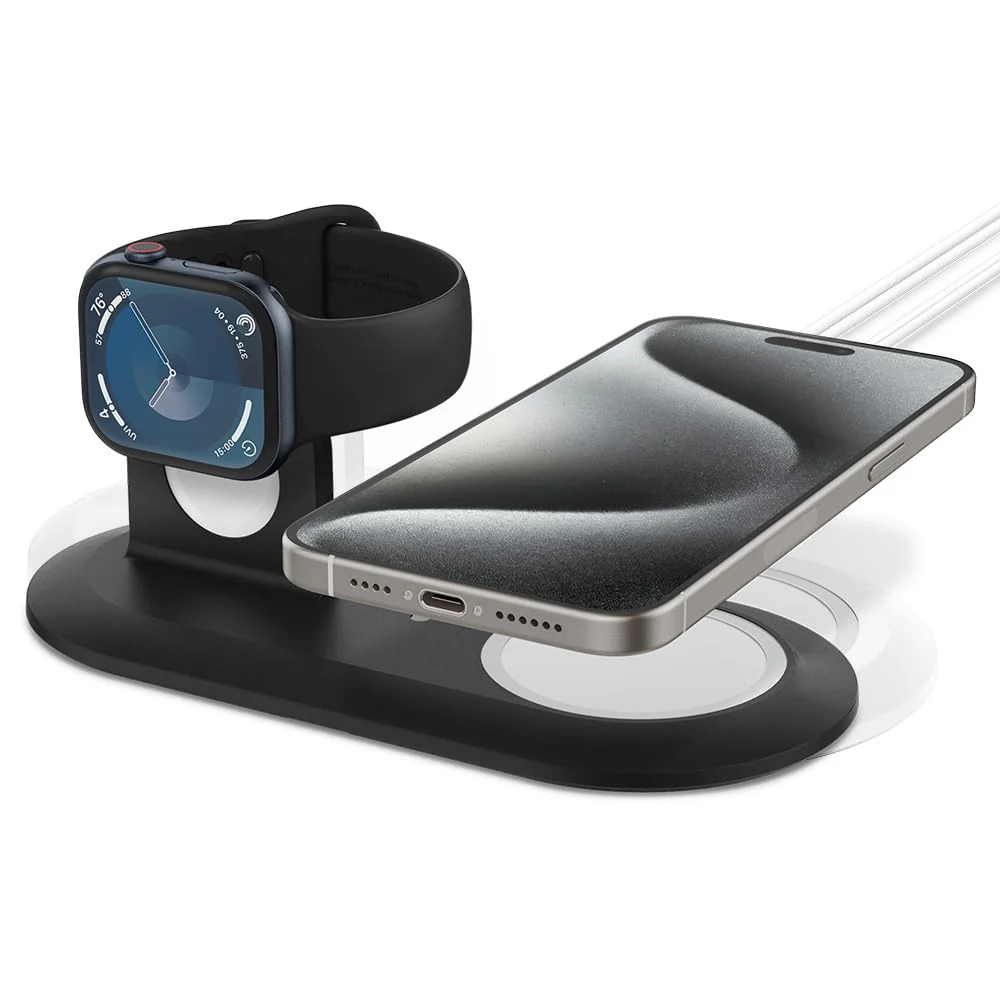 Mag Fit Duo 2 in 1 mobile stand Compatible with MagSafe Charger Stand - Image 29